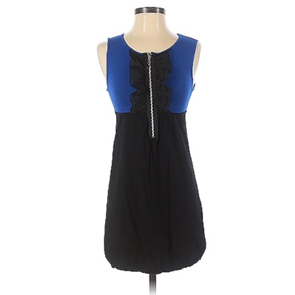 Royal blue black dress K